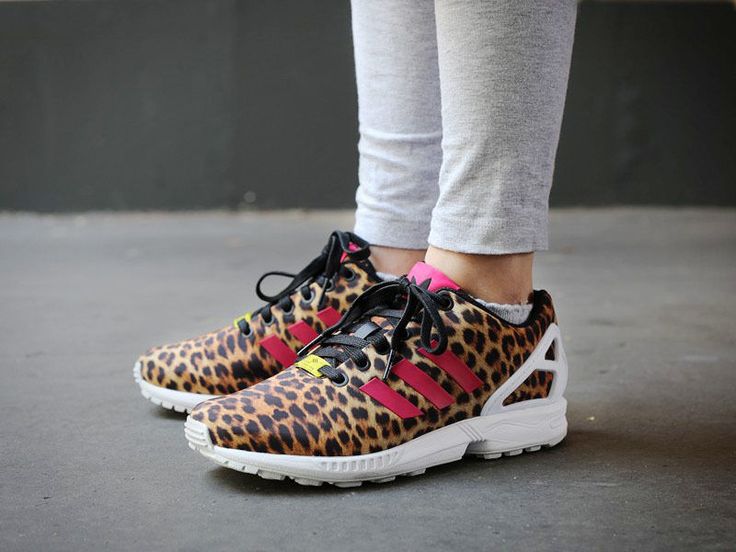 adidas zx flux leopard rose